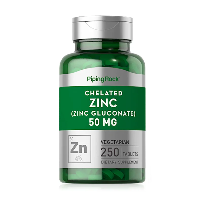 

PipingRock Zinc Gluconate 50 mg 250 Tablets Free shipping