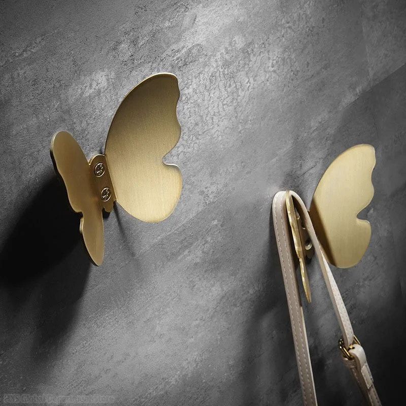 

Латунный крючок светильник шный матовый золотой трехмерный крючок для пальто, шляпы, украшение для крыльца, креативный крючок