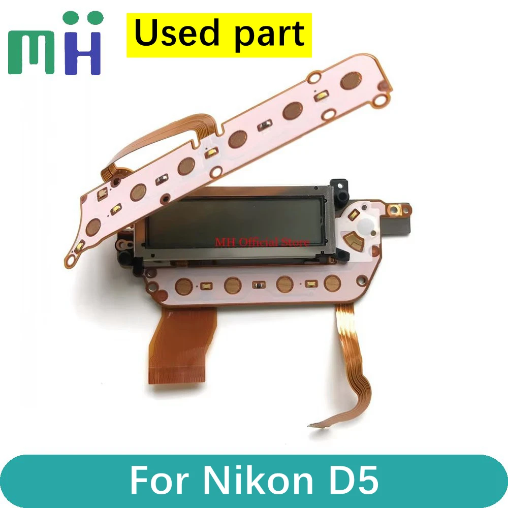 Nikon D5용 후면 커버 TFT LCD 매개변수 표시 화면(기능 버튼 포함) FIex 케이블 부품