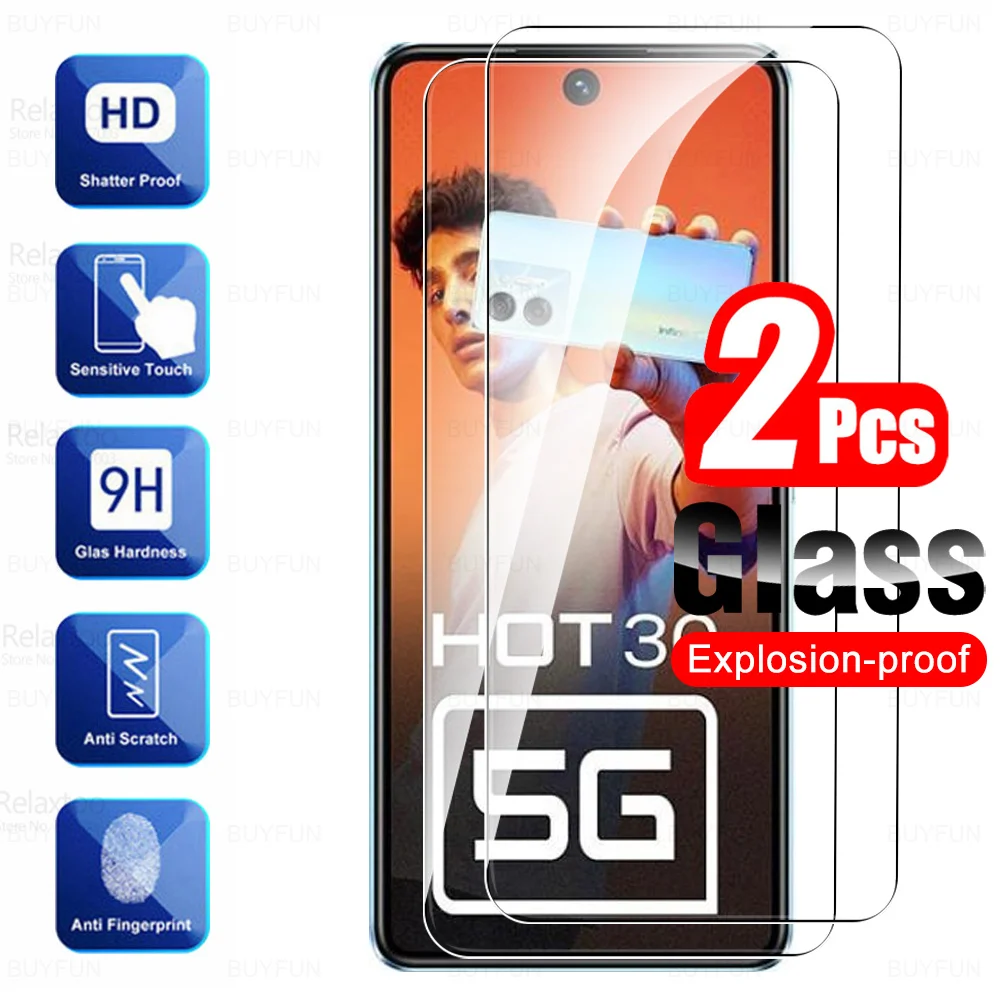 2 Pezzi Di Vetro Protettivo Per Infinix Hot 30 5G Proteggi Schermo Per Infinix Gt 10 Pro Note 30I 4G 30 Vip 30 Play Nfc 20S 20I 20 5G