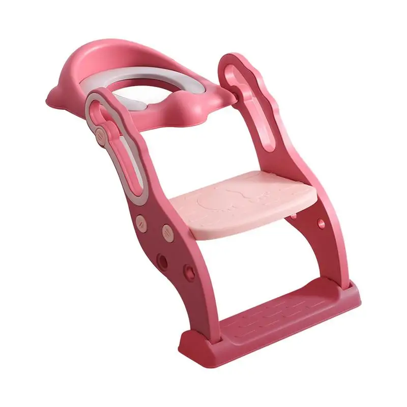 Potty Training Seat With Step Stool Ladder Toddlers Potty Training Toilet Seat Safe Potty Seat Anti-Slip Pads For Boys Girls