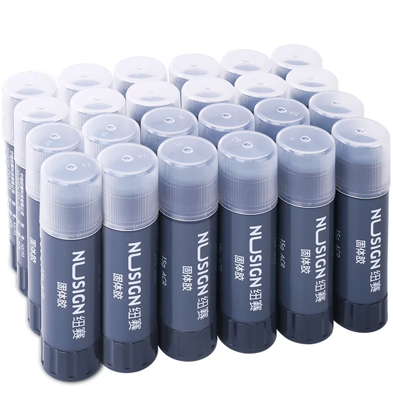 24pcs 귀여운 투명 접착제 스틱 학교 용품 학생 DIY 어린이 문구 학교 액세서리 사무실 종이 접착제 스틱 ACR
