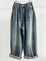 Plus Size 5XL 140kg Autumn Women Jeans Elastic Wasit Ankle Length Jeans Woman Solid Color Big size Jeans Oversized Women Clothes - Image 4