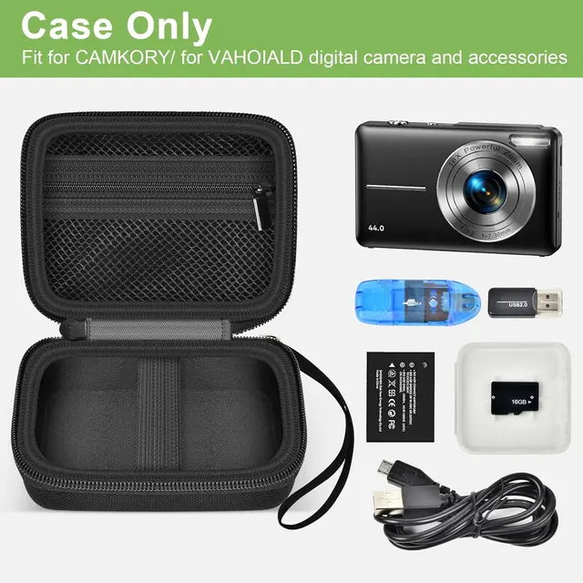 Digital Camera Case Compatible with VAHOIALD FHD 1080P/for CAMKORY Digital Point and Shoot/for KODAK PIXPRO FZ45-BK 16MPVlogging 2
