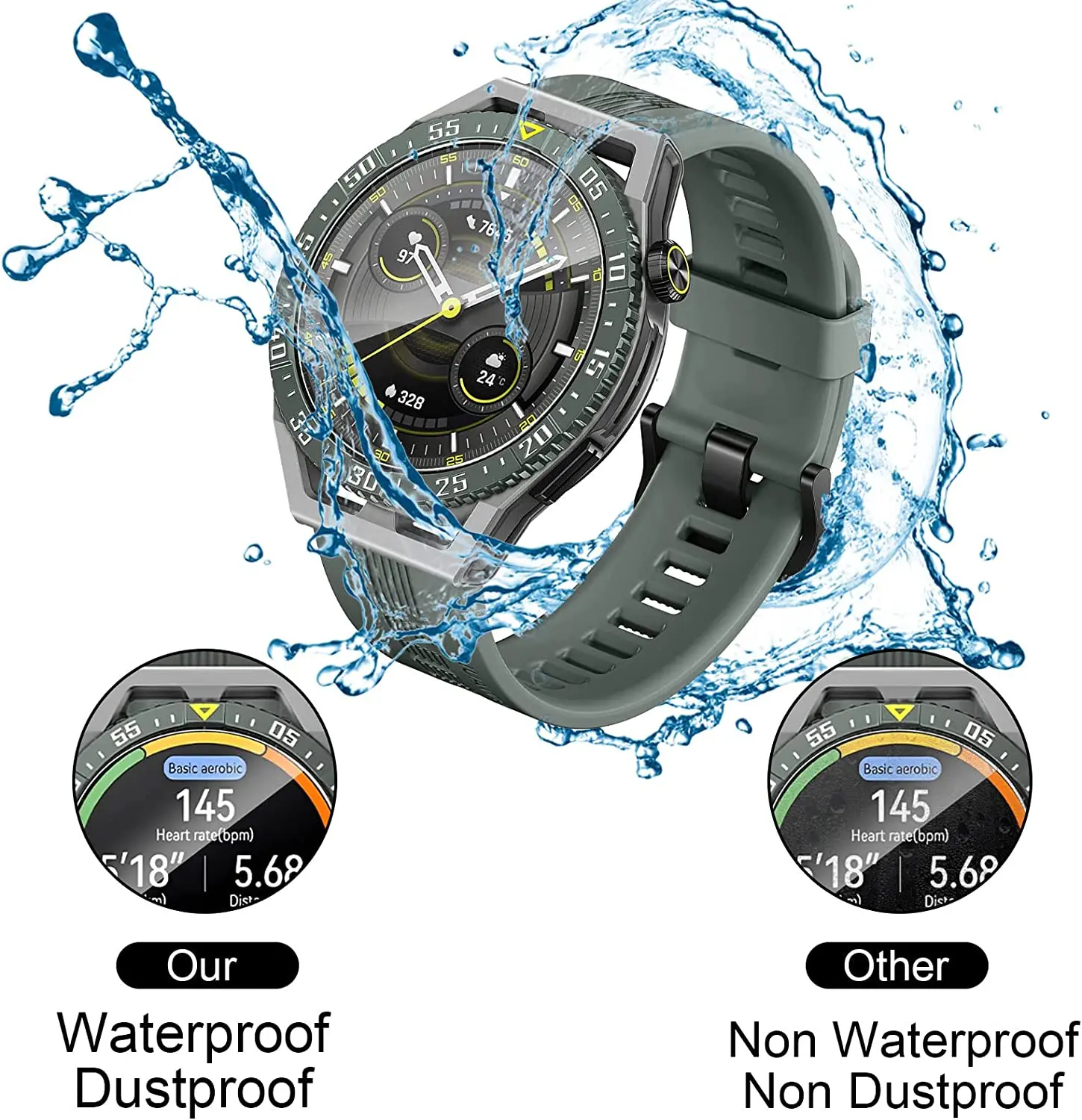 2-6pcs Tempered Glass For Huawei Watch GT3 SE 47mm Screen