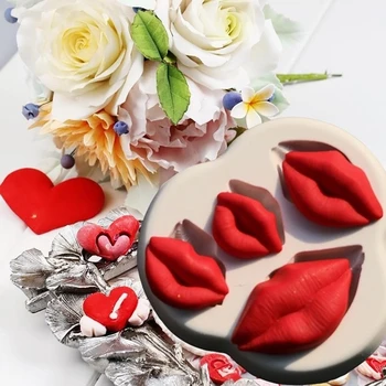 New Lips Shape Sugar Mold Fondant Silicone Cake Mold Cake Decorating Tool 2