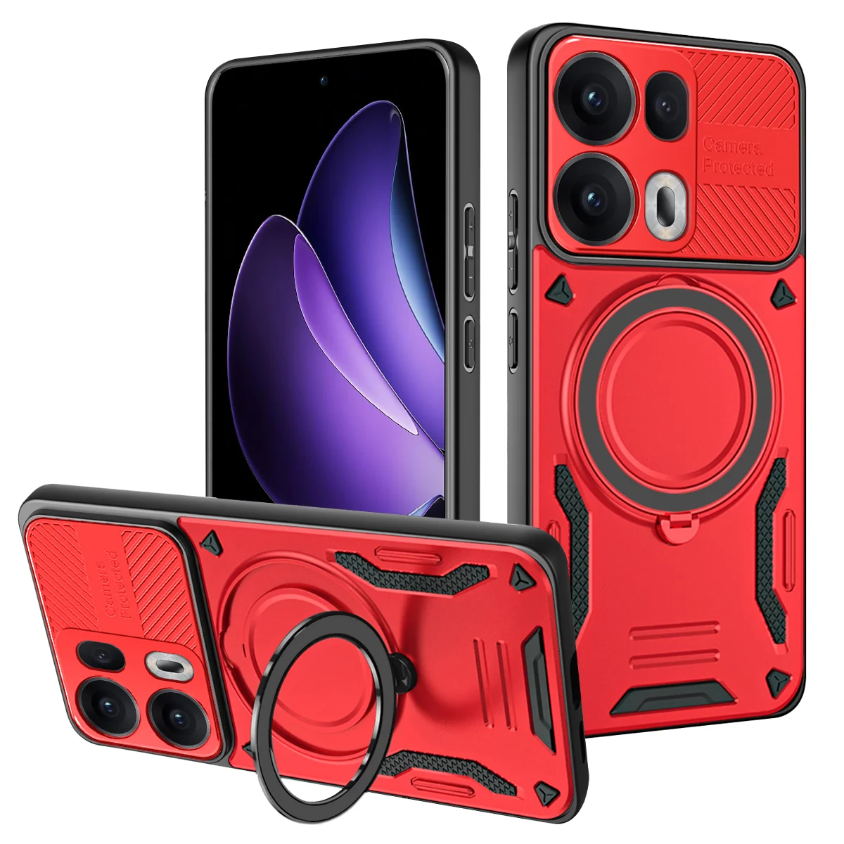 360° Metal Magnetic Rotating Ring Holder Phone Case Protector