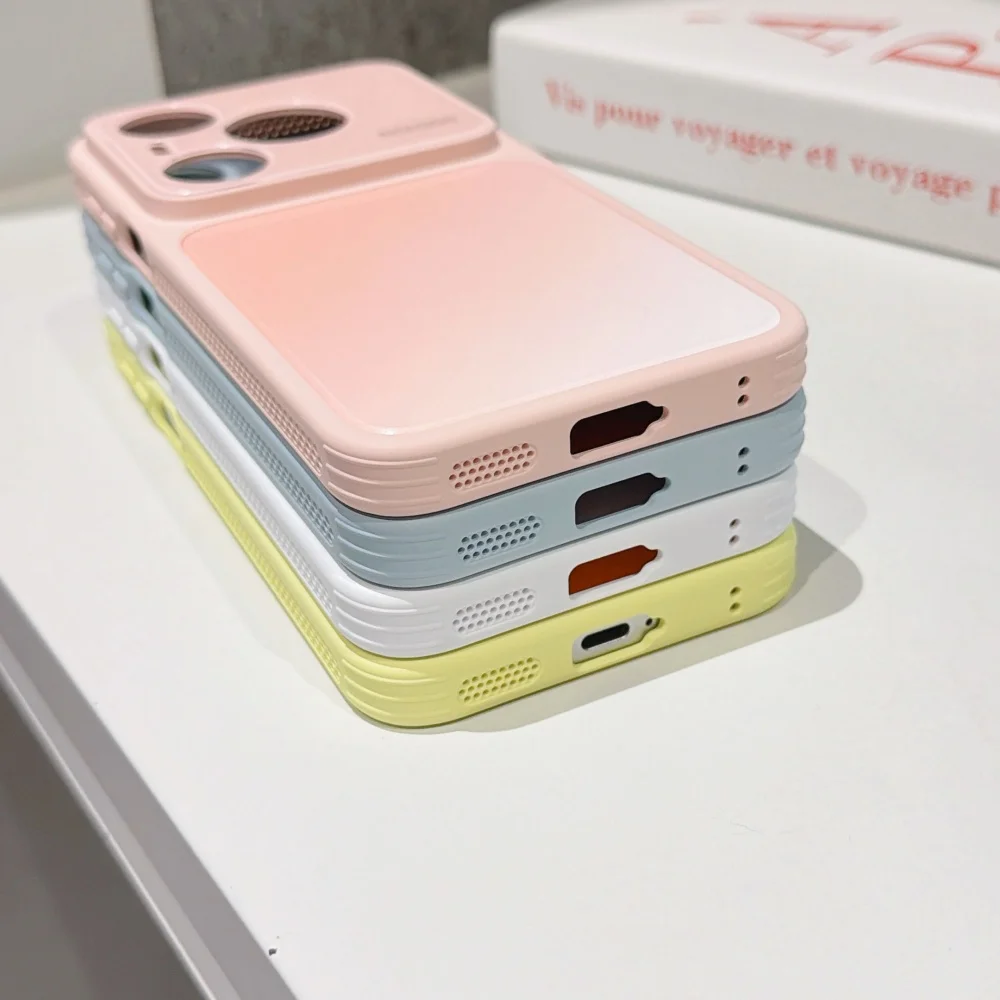 Gradient Color Shockproof Cooling Phone Case Cover