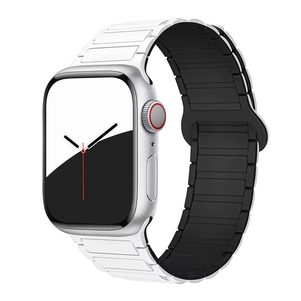 ตัวเลือกสินค้า สายซิลิโคนแม่เหล็ก iWatch 40-49 มม. ปรับได้ ใส่สบาย ทนทาน