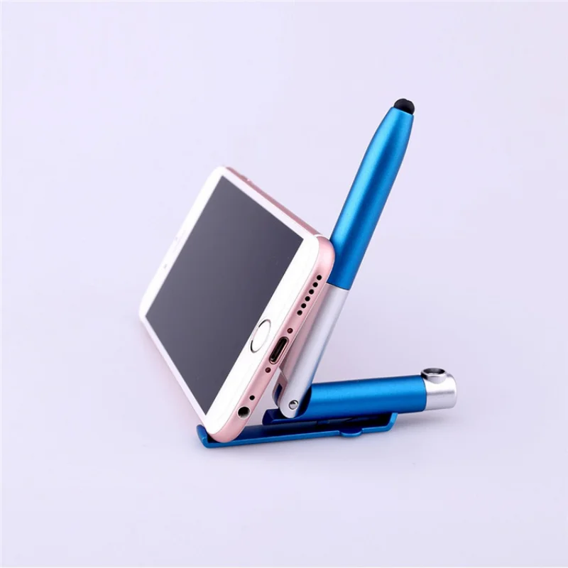 Ballpoint Pen Multifunctional LED Light Folding for Phone Holder Night Reading Homework Student Pen School Stationery multifunction pen ink ballpoint pen