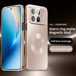Custodia Magnetica Protettiva con Pellicola per Obiettivo della Fotocamera per Ricarica Wireless - Cover Posteriore Elegante per Smartphone
