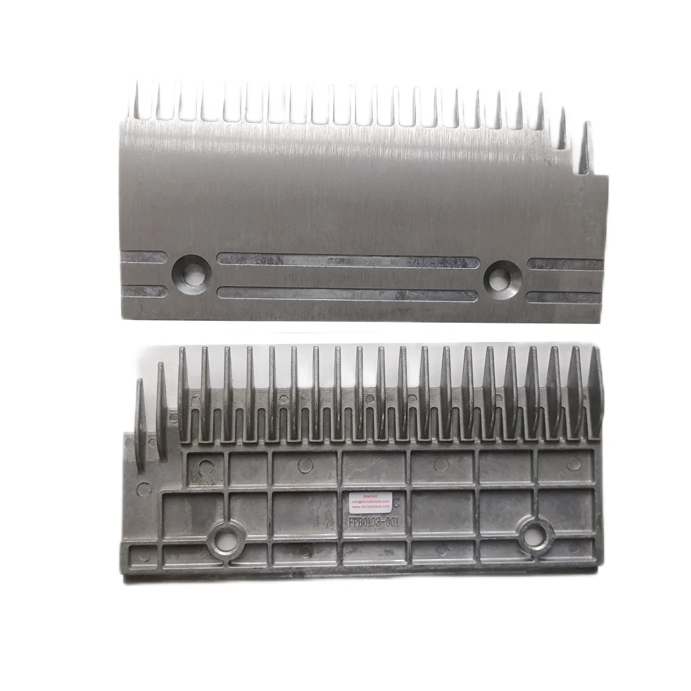 FPB0103-001 Escalator Aluminum Step Comb Plate 22T Use for Fujitec Escalator Combplate