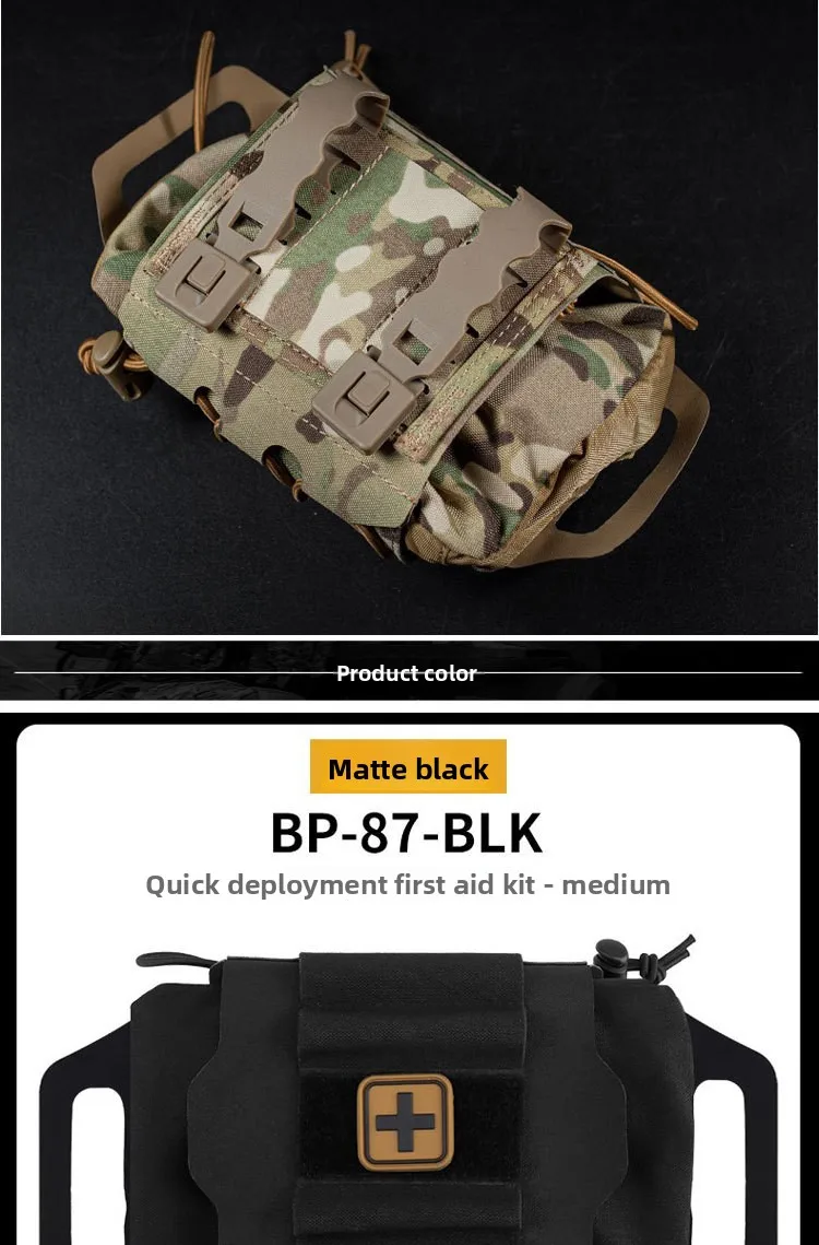 IFAK Medical Pouch MOLLE Rapid Deployment First-aid Kit Survival Outdoor Hunting Emergency Bag Camping Medical Kit