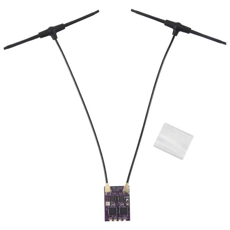 AEF1-For Happymodel EP1 듀얼 TCXO 수신기 ESP32 2.4Ghz 2400-2480Mhz CRSF ELRS 미니 FPV 레이싱 드론 수신기 EP1 듀얼 TCXO Dura