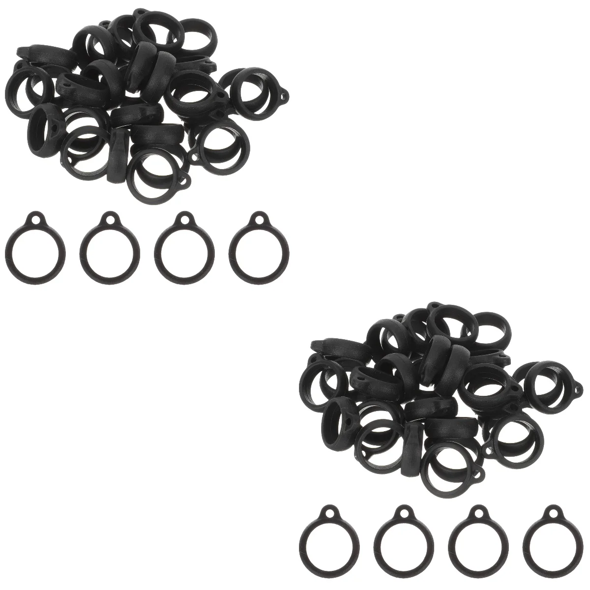 

100 Pcs Silicone Rings Men Mobile Phone Decors Hanging Ropes Telephone Silica Gel Chain Cell Lanyards Man Charms