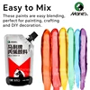 Marie's 5 Packs 100ml/3.38oz Colorful Acrylic Paint Set for Models,DIY Craft,Canvas,Eggs,Rock,Wood,Wall for Adults & Artists 3