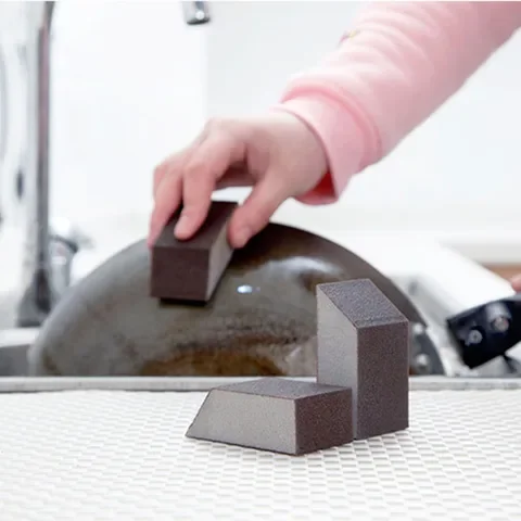 

Magic Sponge Eraser Carborundum Cleaning Brush 1/5/10pcs Rust Removing Clean Rub for Cooktop Pot Kitchen Sponge Descaling