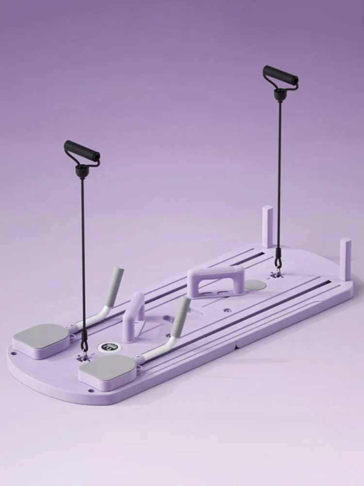 Multifunctional Fitness Board Abdominal Board Non Slip Push Up Foldable with Counter & Kneeling Mat Home Gym Equipment