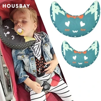 Baby Pillow For Car Safety Seat Kids Neck Cushion Moon Shape Children Head Protection Sleeping Pillow In Car