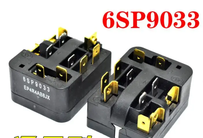 Refrigerator Starter Relay 1pcs new for Refrigerator fittings freezer PTC starter thermal protector relay 6SP9009 6SP9087 6SP9015 6SP9018 6SP9030 6SP9083