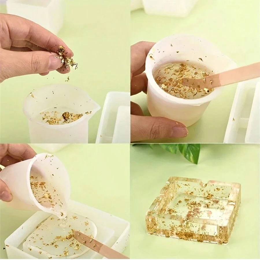 Candle Making Kit Candle Making Supplies Gold Foil INS for Candle Molds Silicone Mold Aromatherapy Soap Mould Decoration