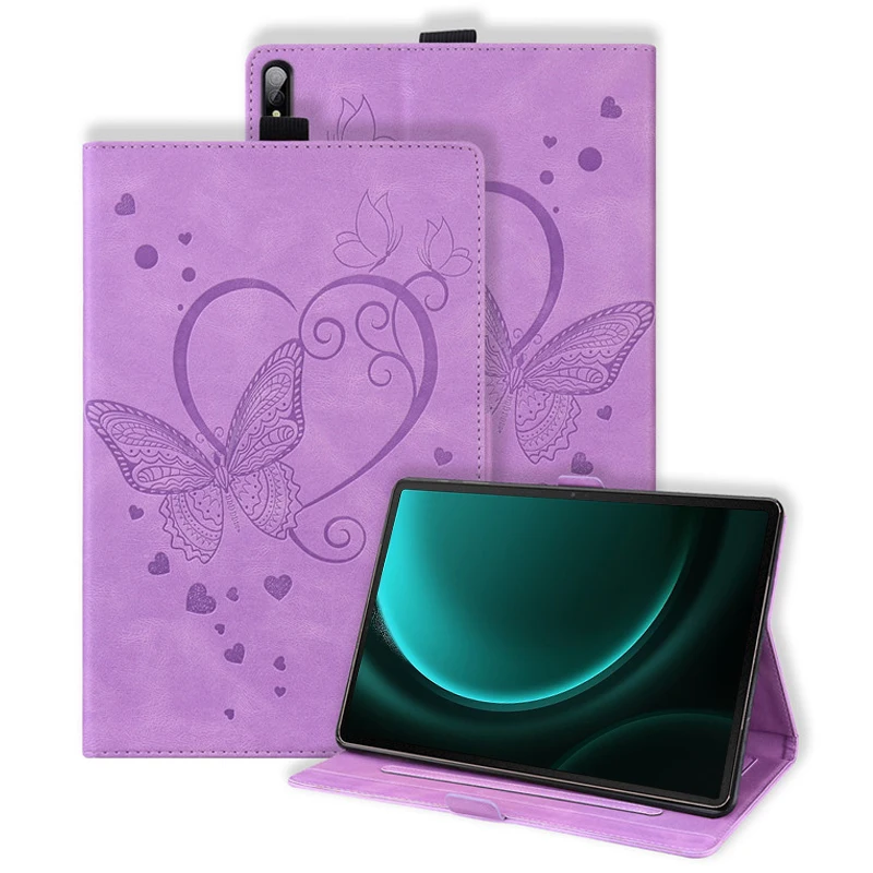 Per Samsung Tab S9 Fe Custodia Butterfly Emboss Wallet Stand Tablet Funda Per Galaxy Tab S9 Fe Plus Custodia Per Galaxy Tab S9 Plus Case