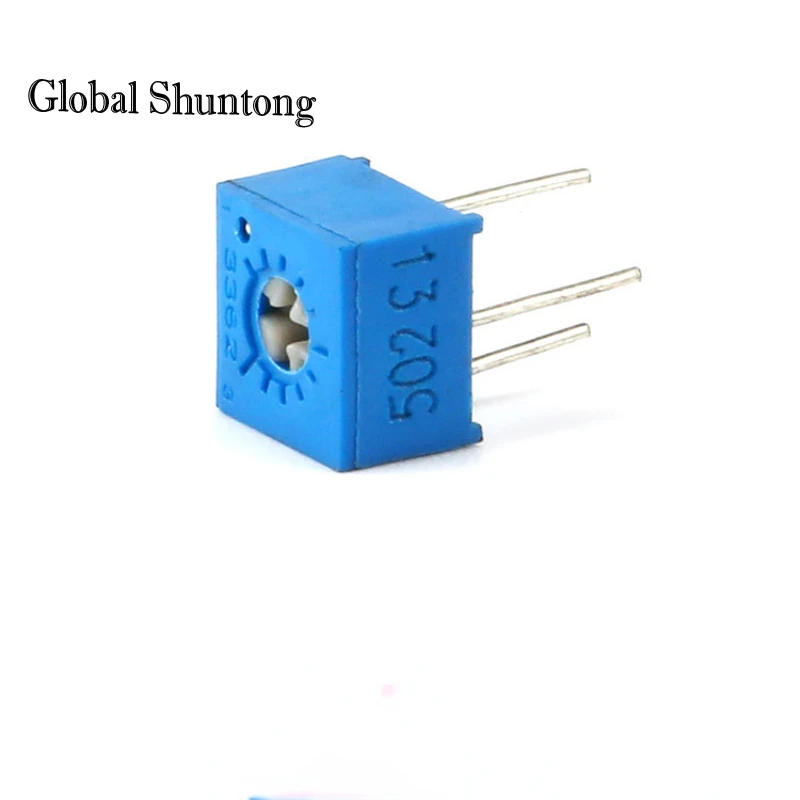 

20Pcs 3362P 1K2K5K10K20K50K100K200K500K1M103Single Turn Precision Adjustable Resistor Potentiometer Assortment