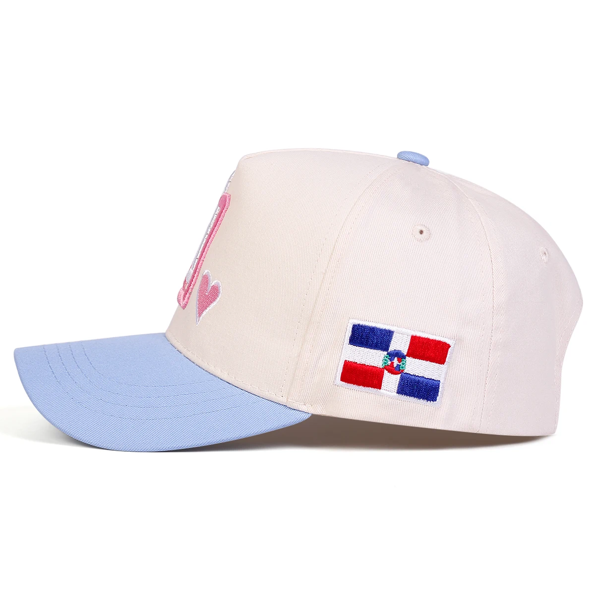 Unisex RD Letter Love Stickerei-Baseballmützen für Frühling und Herbst, verstellbare Freizeitmützen für den Außenbereich, Sonnenschutzhut, Sportmütze – Detail 4