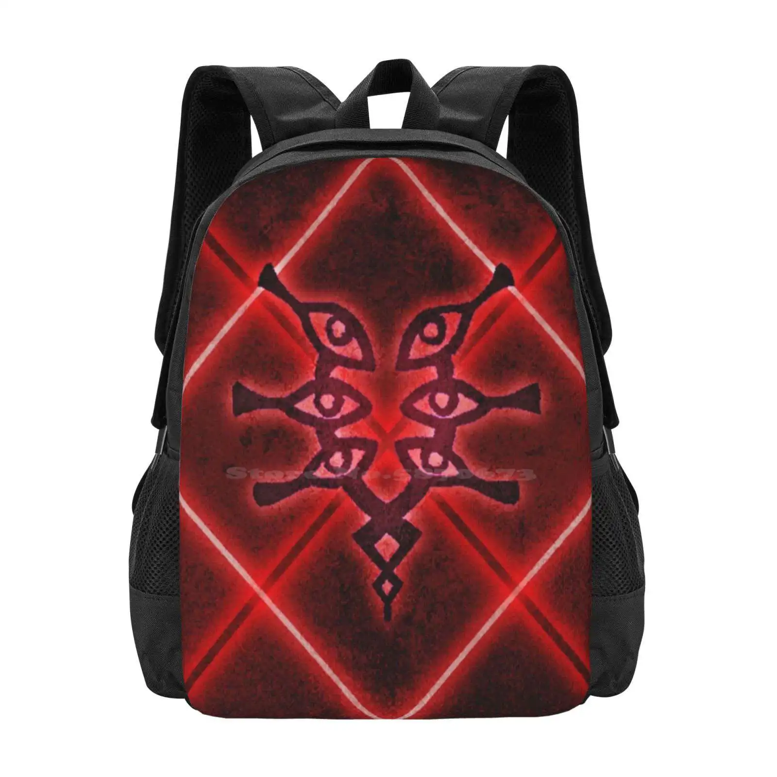 Mark Of Grima Pattern Design Laptop Travel School Bags Fe A Fire Emblem Risveglio Mark Of Grima Fell Dragon Gaming Red Dark