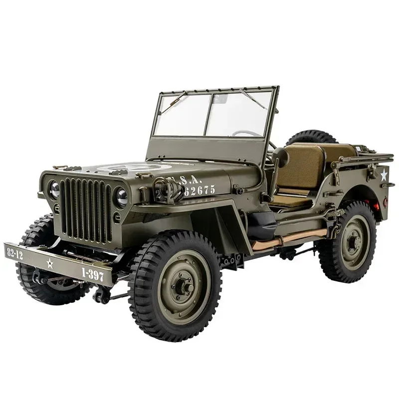 Willys Mb Ϸ 1:12 1941, Willys  2.4g 4wd Rtr ũѷ Ŭ̹ ü߰,  Ʈ  Rc  ڵ,   ̿