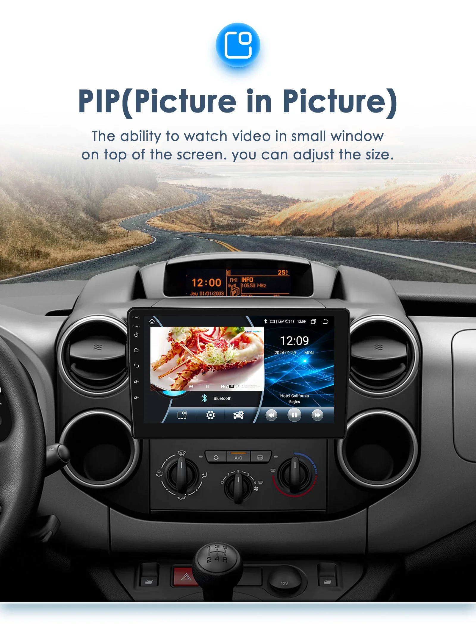 9" Hizpo Android13 Autoradio für Citroen Berlingo B9 Peugeot Partner 2008 - 2019 Auto Stereo RDS DSP GPS CarPlay UI8581 System – Detail 27