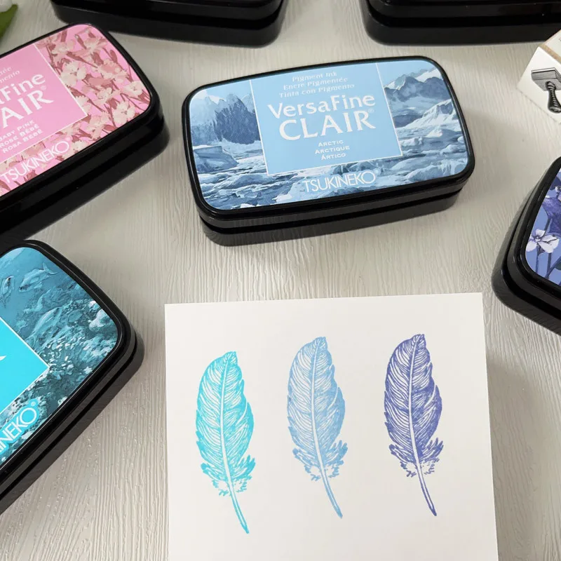 36 Colors Quick Dry Detail Ink Pad DIY Making Greeting Cards Smearing Stamps Tsukineko VersaFine CLAIR Craft Supplies