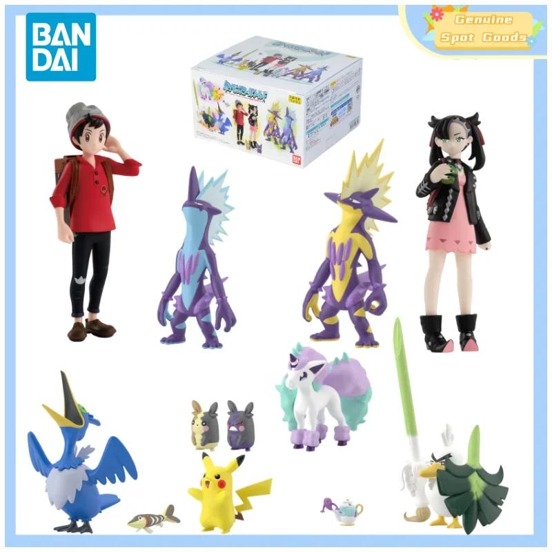Genuine Bandai Pokemon Sword And Shield Scale World Galar Region 2 Victor Marnie Anime Action Figures Model Figure Toys Gift