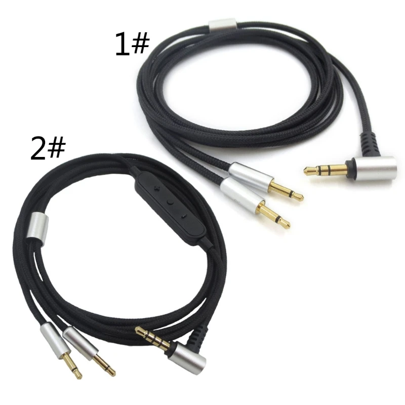 

Detachable 3.5mm to 2.5mm Gaming Headphone Cable 1.2M for HD202 HD477 HD497 Headsets Cord Cable Noise Cancelling