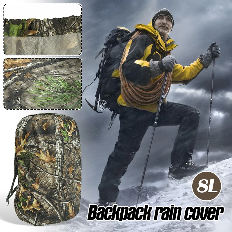80L Backpack Rain Cover Outdoor Mountaineering Hiking Camping Bag Rain Cover Waterproof Dustproof Portable Ultralight (No Bag) 2
