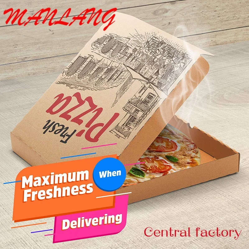 

Custom 33 35 30 40 9 Inch Burger Package Carton Supplier Design Printed Packing Bulk Cheap Custom Pizza Boxes With Logo