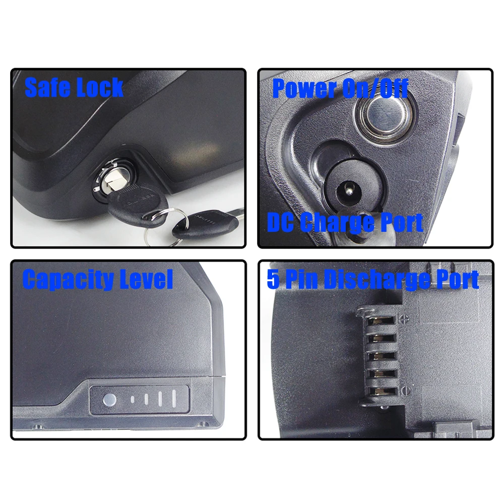 Ebike Mini Shark DP-3 Reention Polly Down Tube Battery Case 30 Pcs 21700 Cell Holder and Bottom Bracket for Emtb Fat Tire Bike