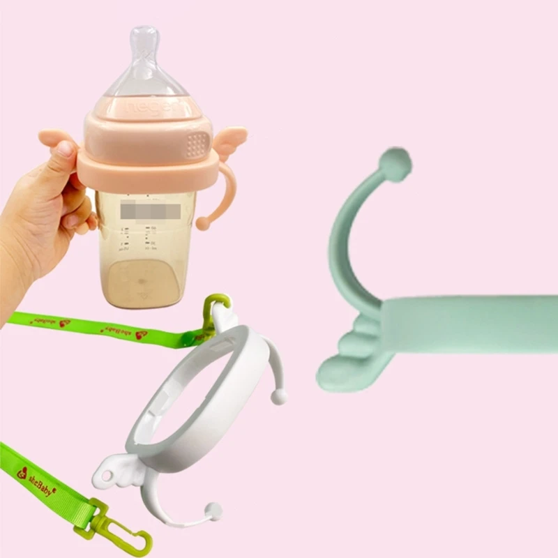 New BPA Free Classic Baby Bottle Handle Soft Compatible Plastic Milk Feeding Bottle Grip Handle for Hegen Accessories