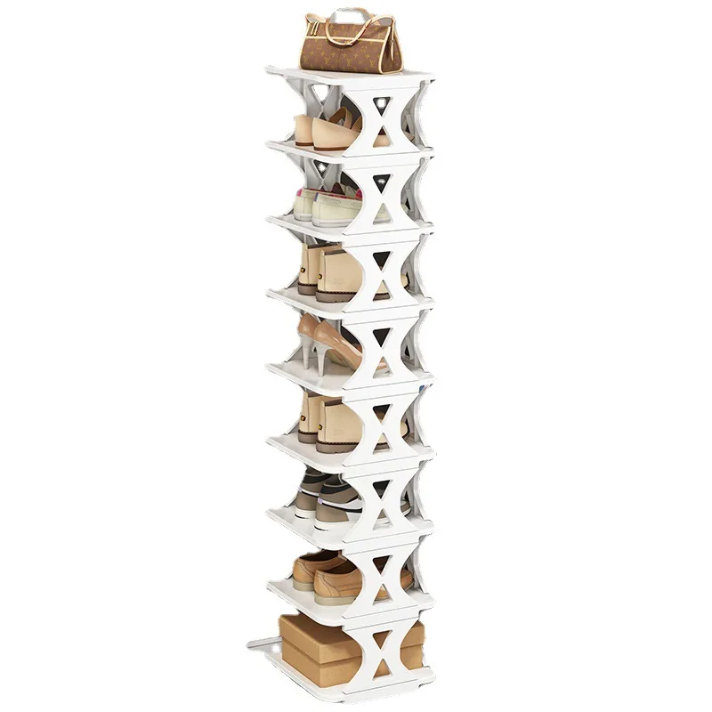 Simple shoe rack at the entrance of thick material, multi-layer storage at the entrance of the family, space saving, small narro