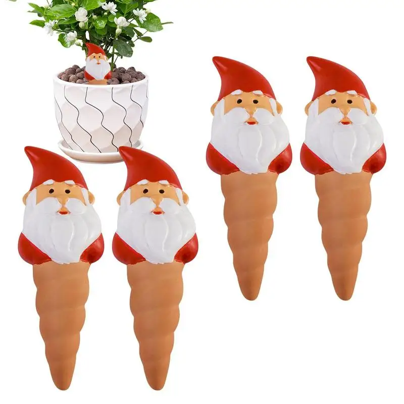 

Self Watering Globes Santa Claus Shape Watering Spikes Plant Bulbs Automatic Indoor Or Outdoor Water Spikes Irrigation