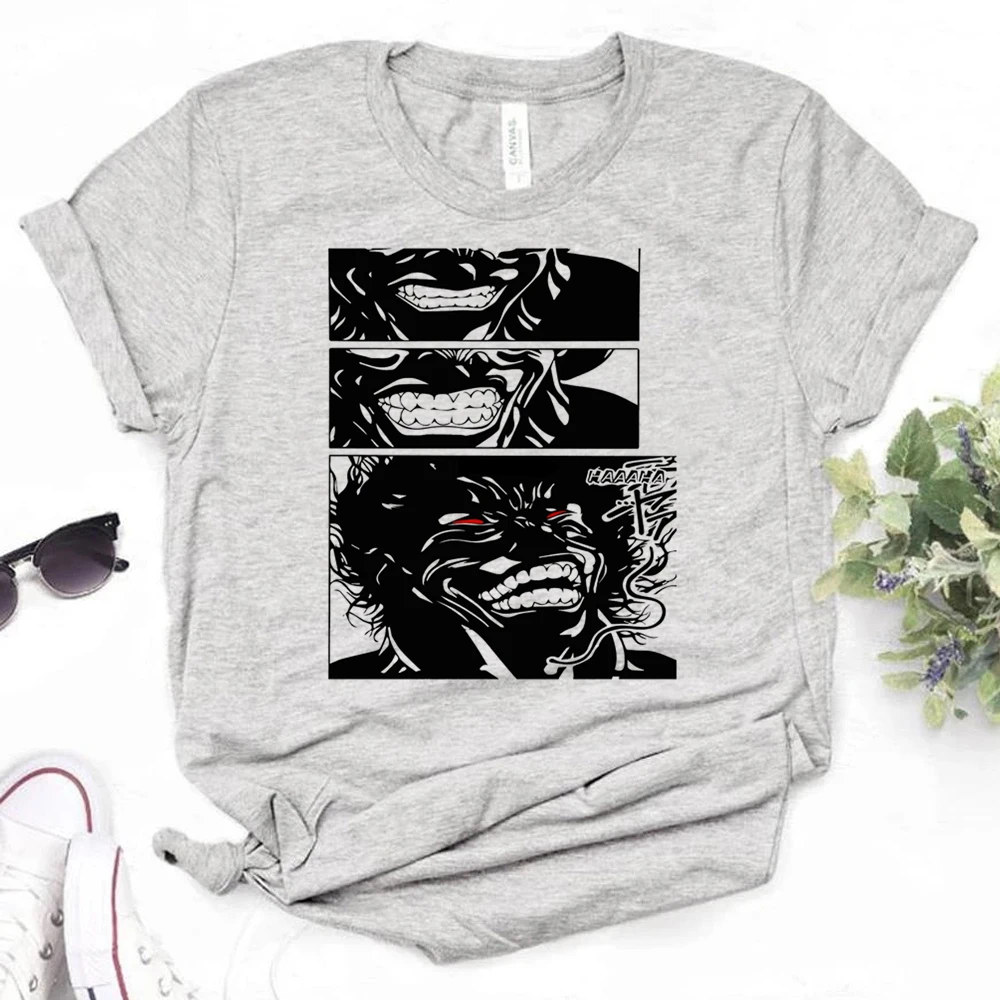 

Футболка Yujiro Hanma Baki женская уличная Летняя женская графическая одежда в японском стиле