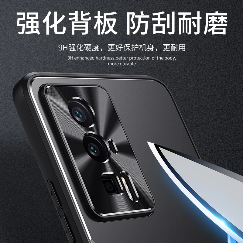 Luxury Soft TPU Edge + Aluminum Alloy Protective Back Cover for Enhanced Durability and Style