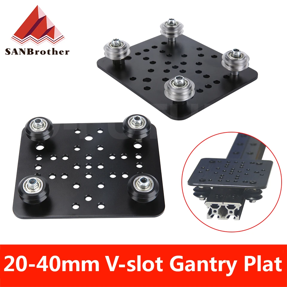 2040mm Gantry Plate With Wheels 2040/4040 V Slot Gantry Set For