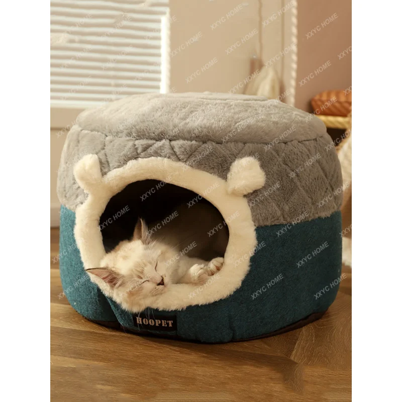 

Cat Nest Winter Warm Four Seasons Universal Closed Cat Villa Pet Mat Sleeping Nest Winter Cat Supplies cat house cat villa