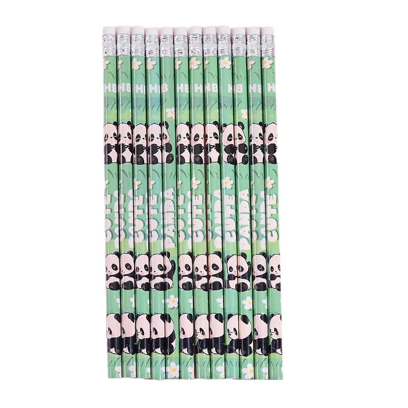 20 Pz/lotto Kawaii Cartoon HB Matite Simpatico Panda Studente Matite con Gomme Scuola Per Bambini Forniture Per L'apprendimento Matite HB - immagine 5