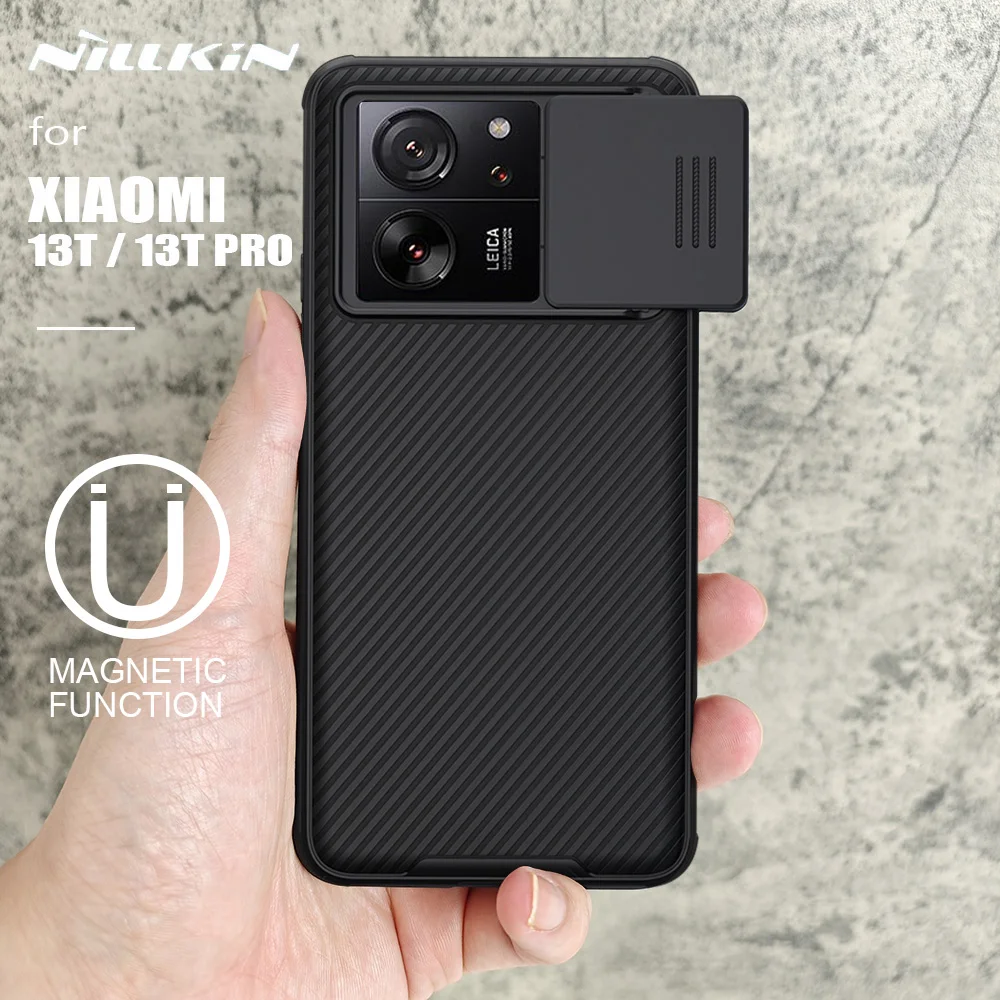 

for Xiaomi Mi 13T / 13T Pro 5G Case Nillkin CamShield Magnetic Case Slide Camera Case for Xiaomi Mi13T Lens Cover