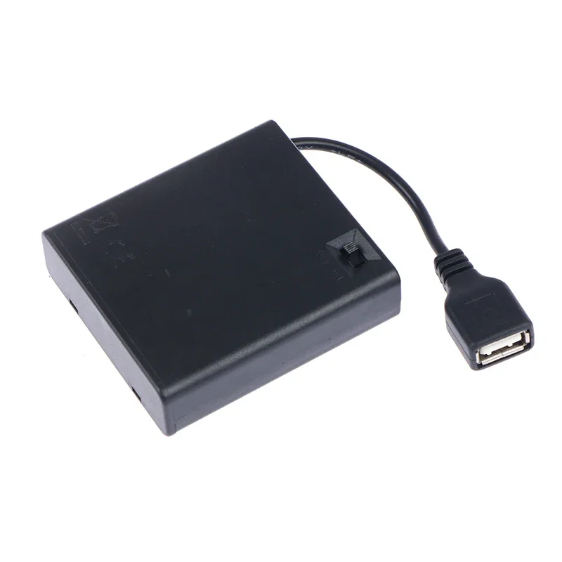 รูปสินค้า Power Bank 4 USB Port 5V AA Battery Box