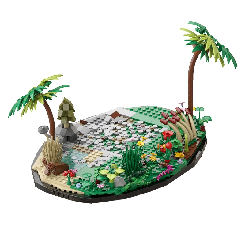 

MOC Base Suitable for Zeldaed Horizon Zero Dawned Building Blocks Set Link Long-necked Lawn Bricks Model Toys for Children Gifts