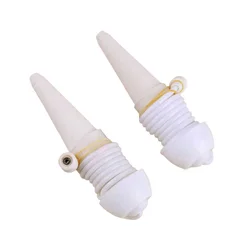 Automatic Self - Watering Ceramic Irrigation Spikes for Indoor and Outdoor Plants - Set of 2 (White Set of 2)