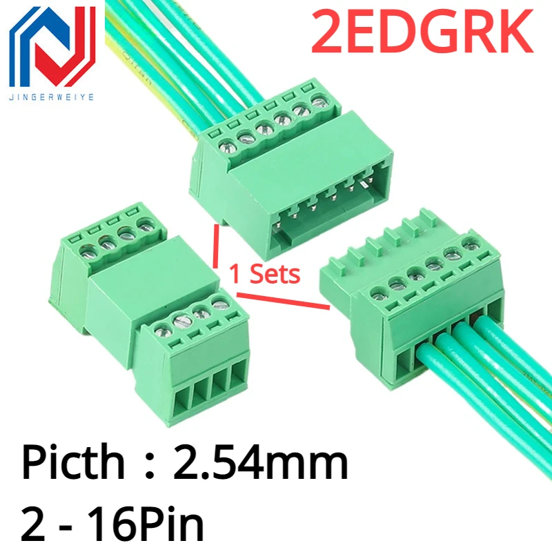 5 Sets 4-Polige Kabelklemmen 2,54mm - Steckbar & Lötfrei Für Elektronik-Projekte